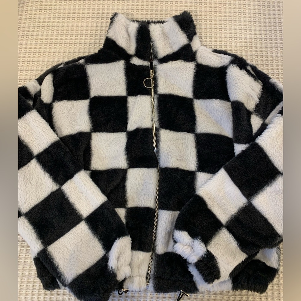 GIRLS CHECK COAT